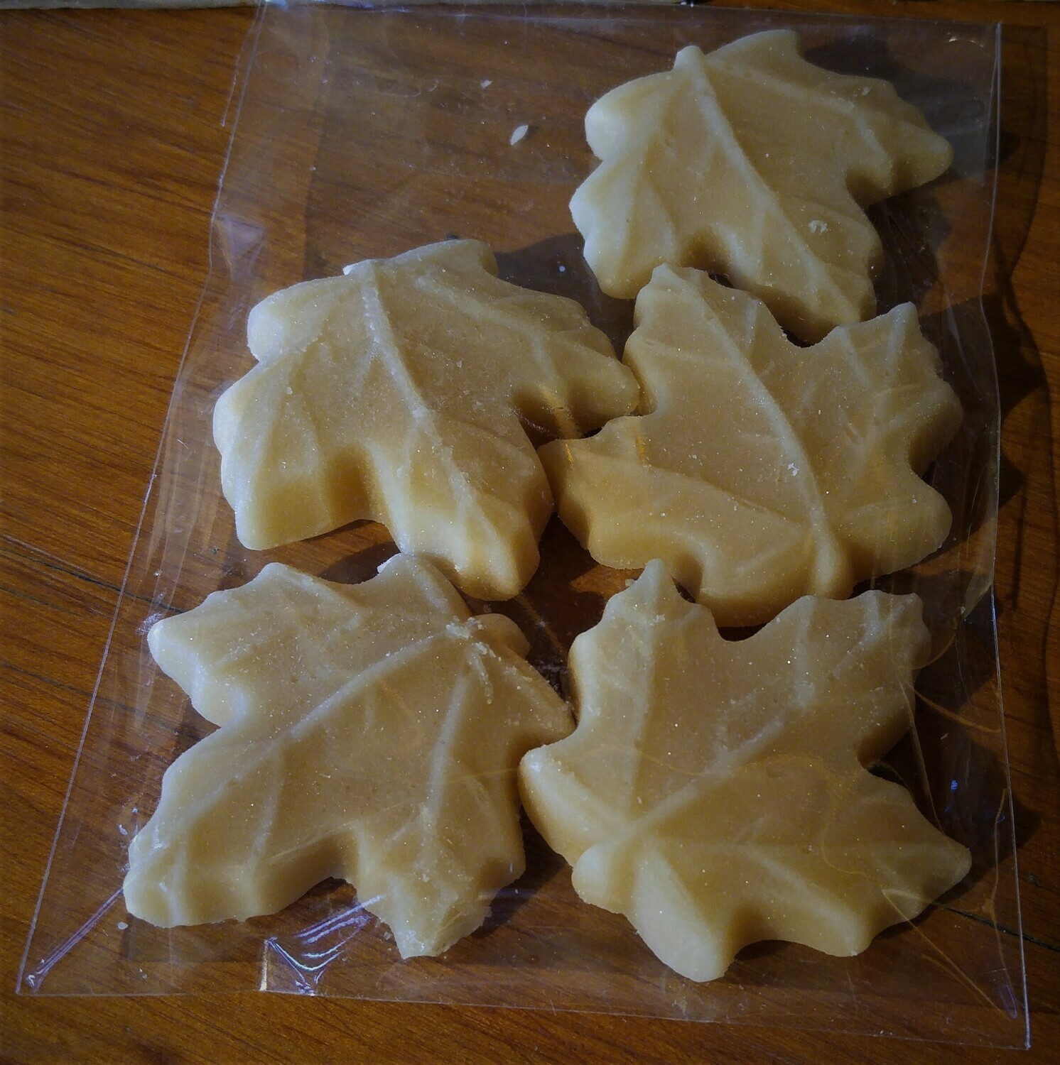 Package of 5 Large Pure Maple Sugar Candies - Available for pickup orders only - Not shipped