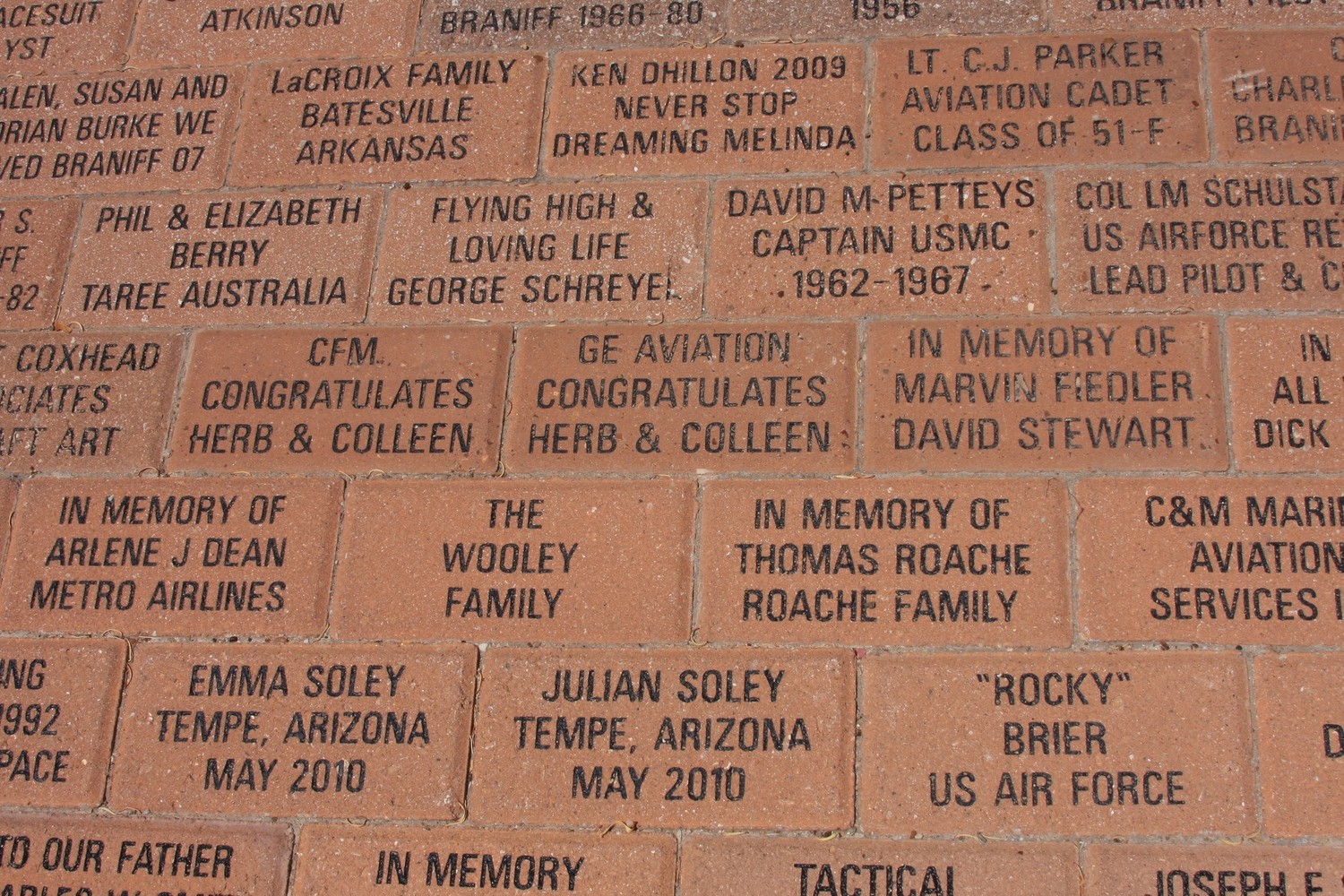 Engraved Brick Dedication
