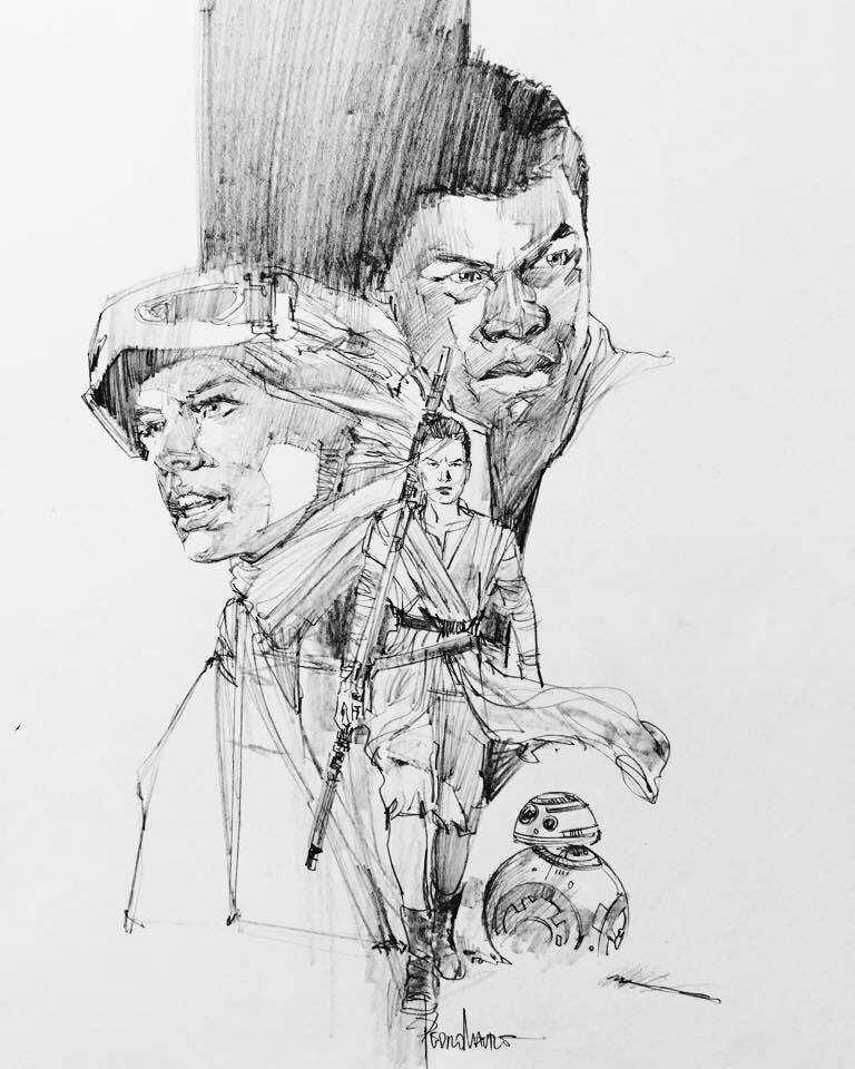 Star Wars Original Drawing Star Wars Original Drawing