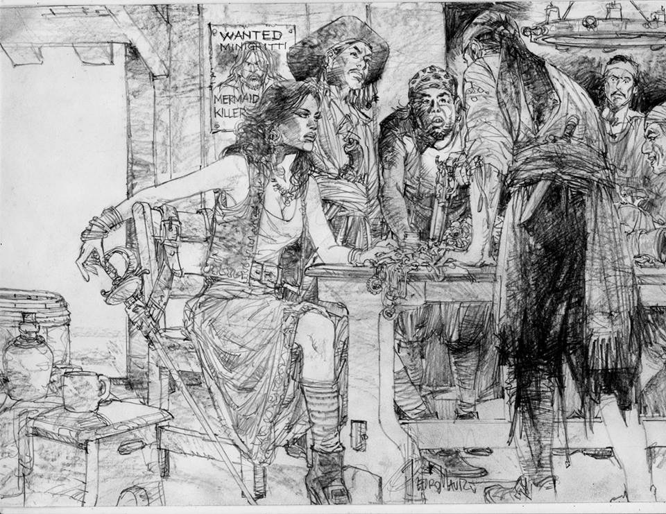 Splitting the loot original drawing Splitting the loot original drawing