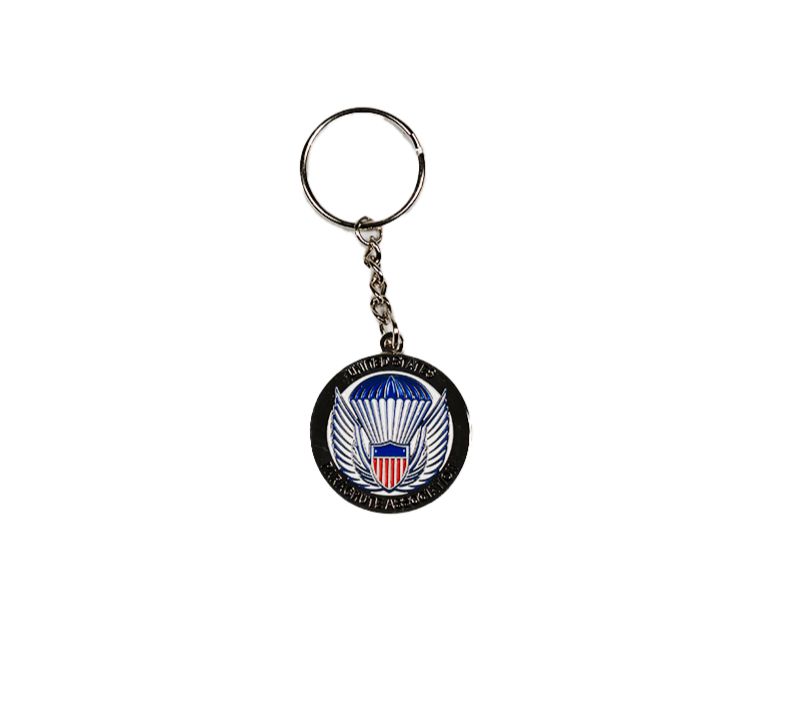 Keychain-Silver USPA Wings logo