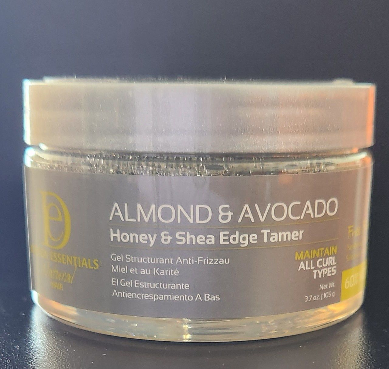 Design essentials almond and avocado honey and shea edge tamer 3.7 oz