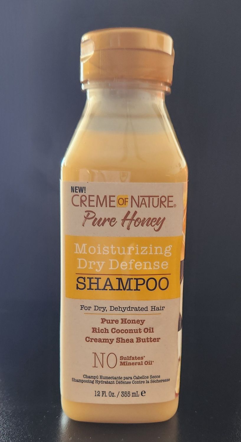 Crème of nature pure honey moisturizing dry defense shampoo 12 oz