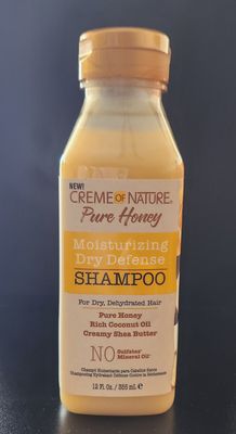 Crème of nature pure honey moisturizing dry defense shampoo 12 oz