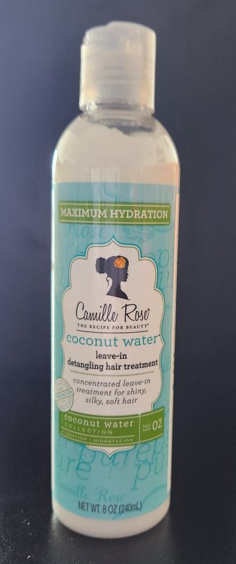 Camille rose coconut water leave in detangler hair treatment 8 oz
