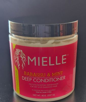 Mielle babassu and mint deep conditioner 8 oz