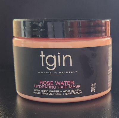 TGIN ROSE WATER HYDRATING HAIR MASK ROSE WATER AND AÇAÍ BERRY 12 oz
