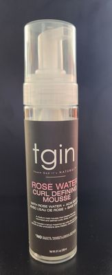 Tgin Rose Water Curl Defining Mousse Rose Water And Açaí Berry 8 oz
