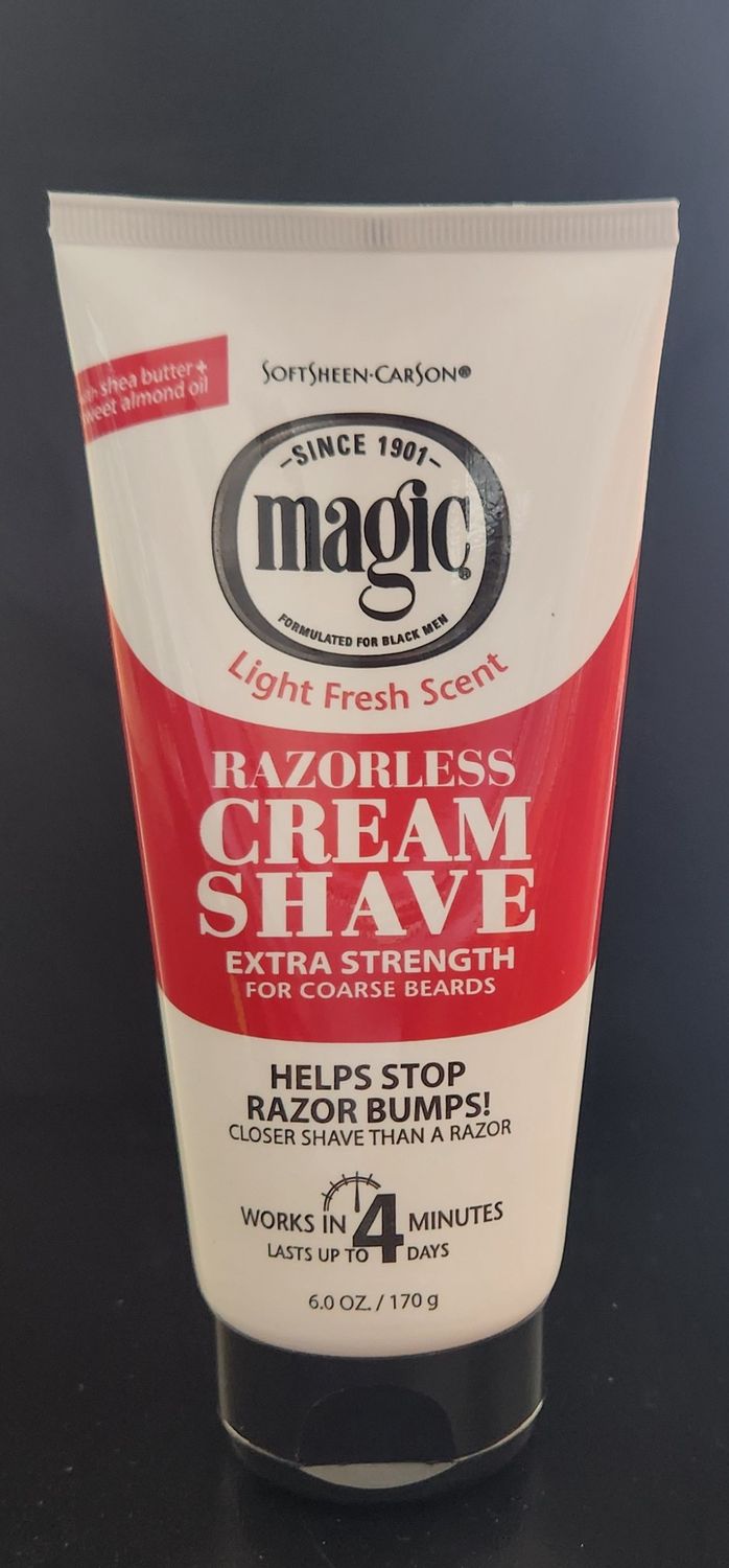 Magic razorless cream shave extra strength 6oz