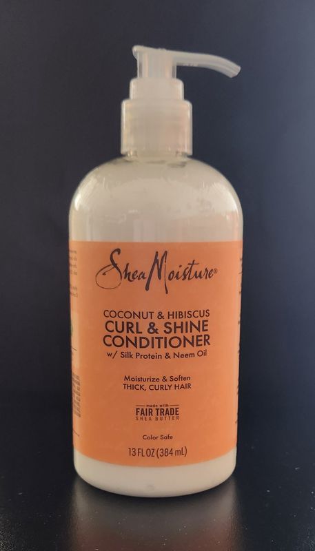Shea moisture coconut and hibiscus curl and shine conditioner 13 oz