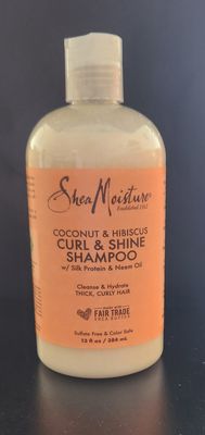 Shea moisture coconut and hibiscus curl and shine shampoo 13 oz