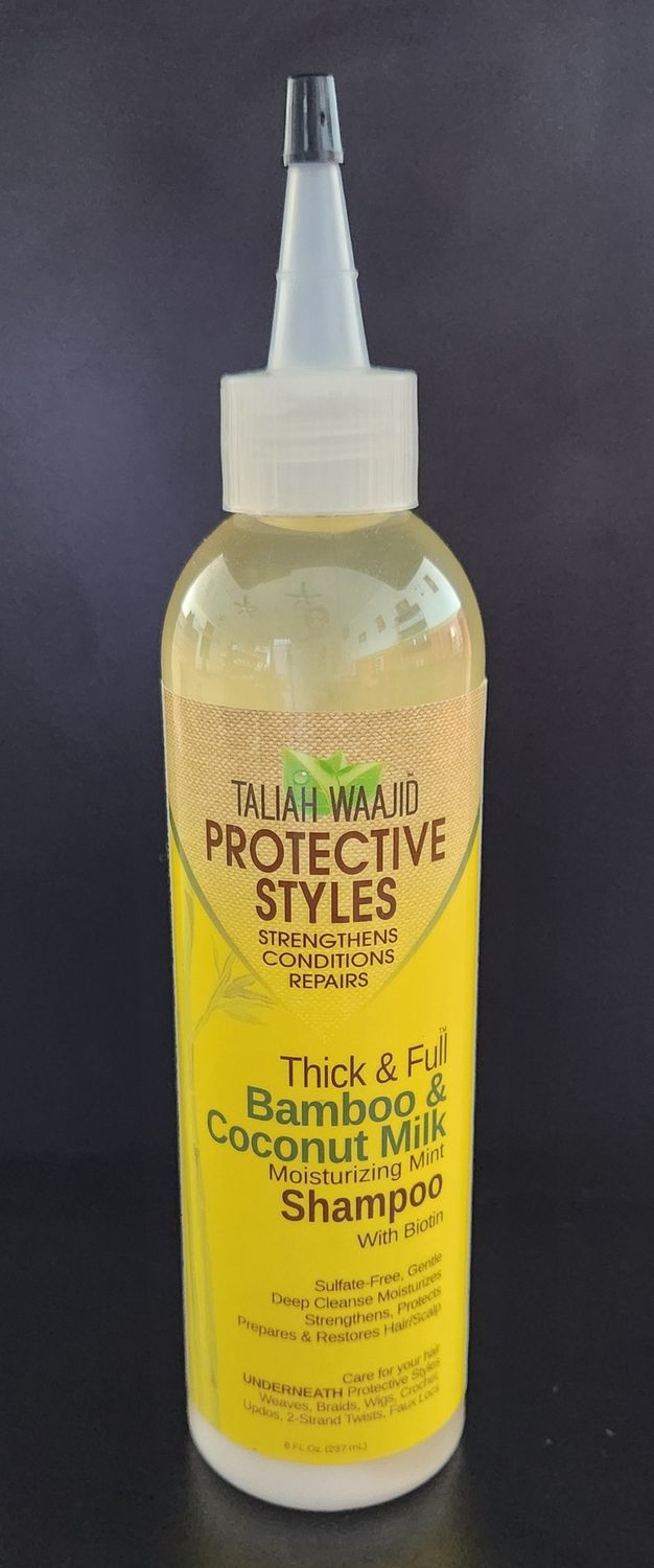 Taliah waajid protective styles moisture and mintshampoo