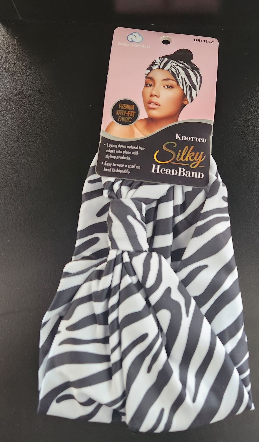 Dreamworld silky head band blk\&amp;wh