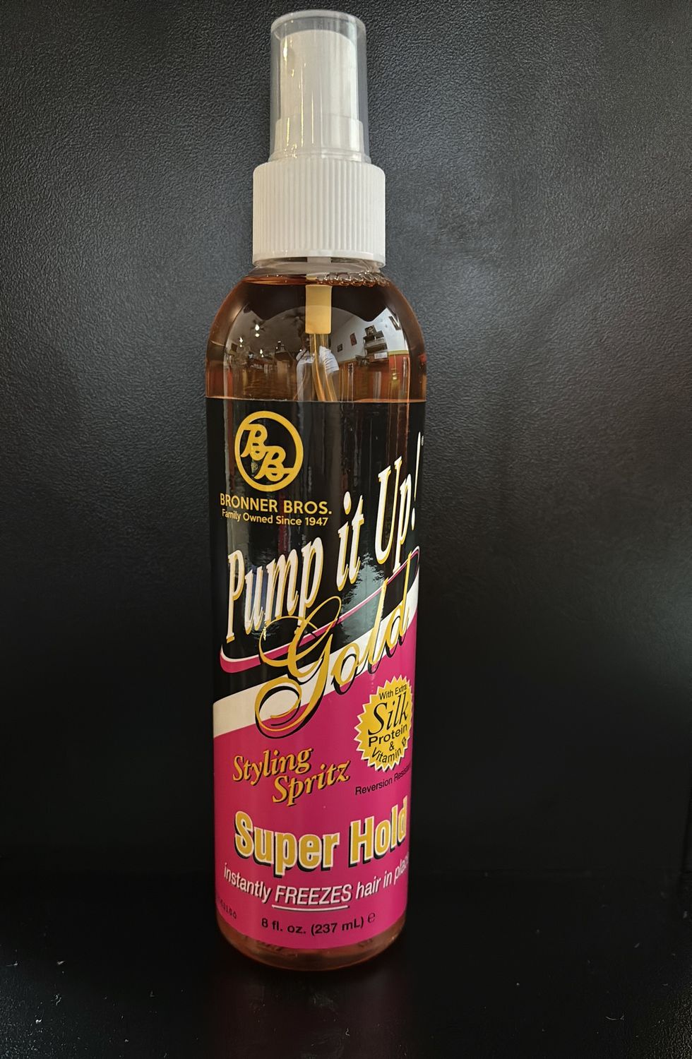 Bronner Bros pump it up gold spritz 8 oz