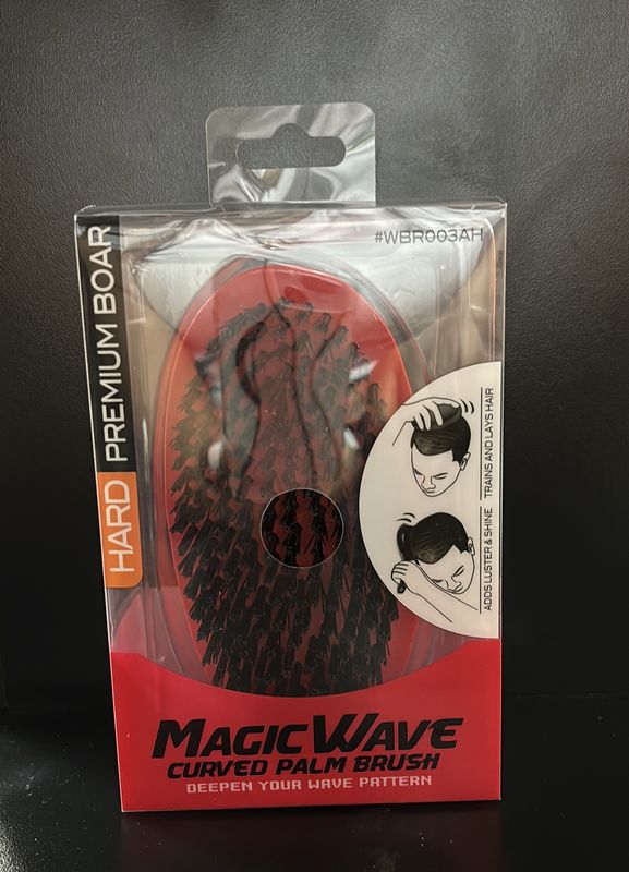 Magic wave curved palm brush