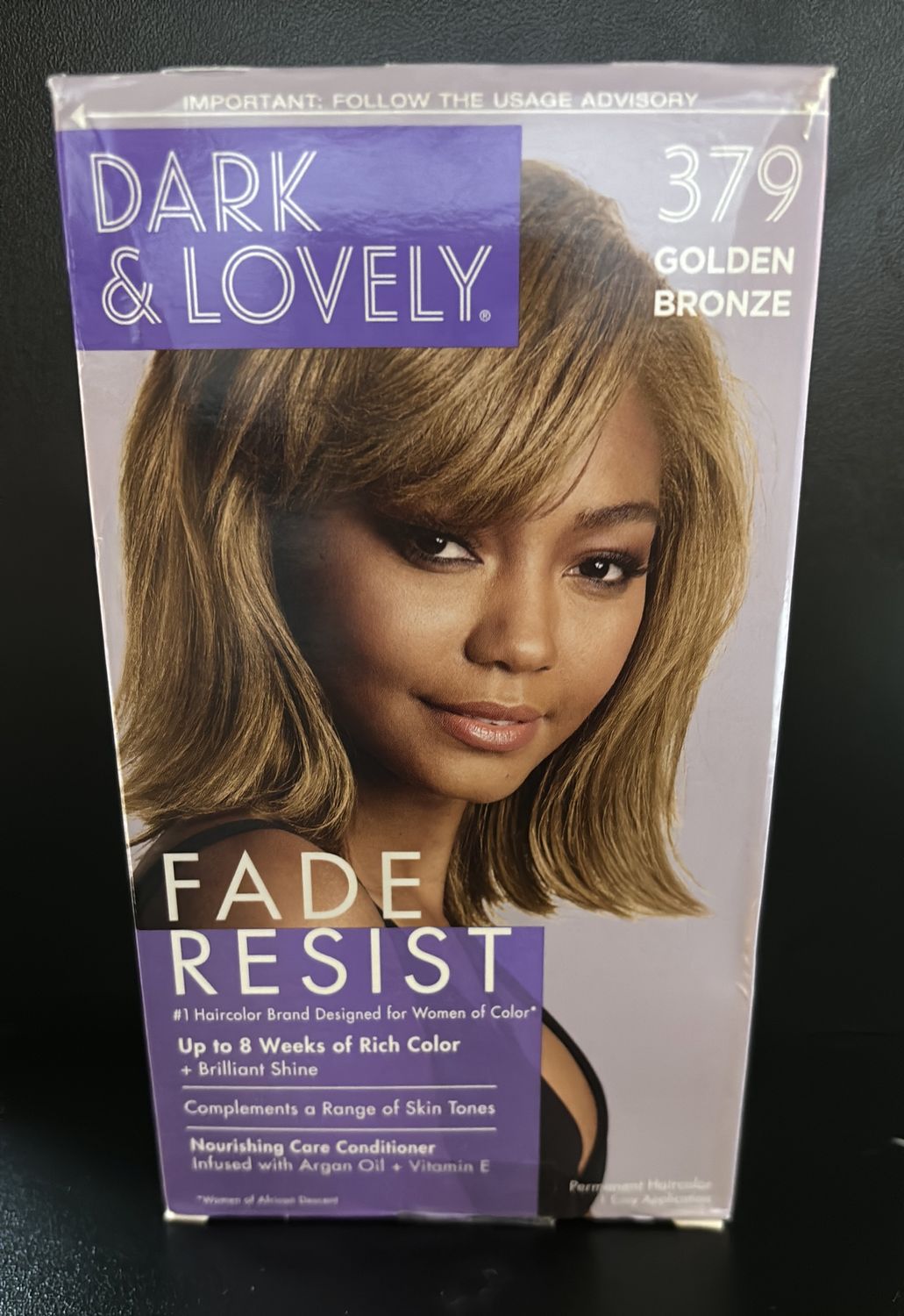 Dark and lovely 379 golden bronze fade resist