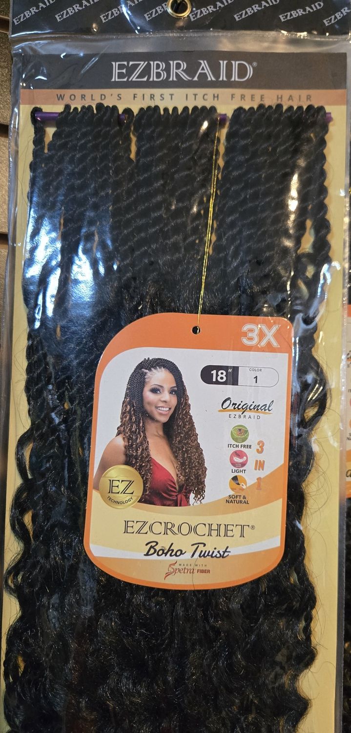 EZ Crochet Bo Ho Twist  3X 1 18"