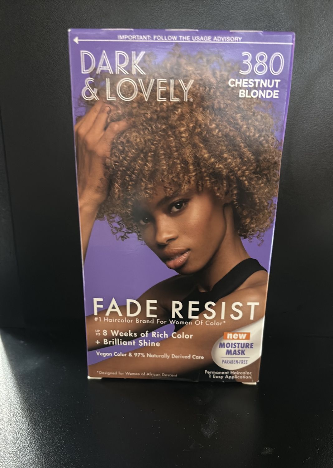 Dark and lovely 380 chestnut blonde fade resist hair color