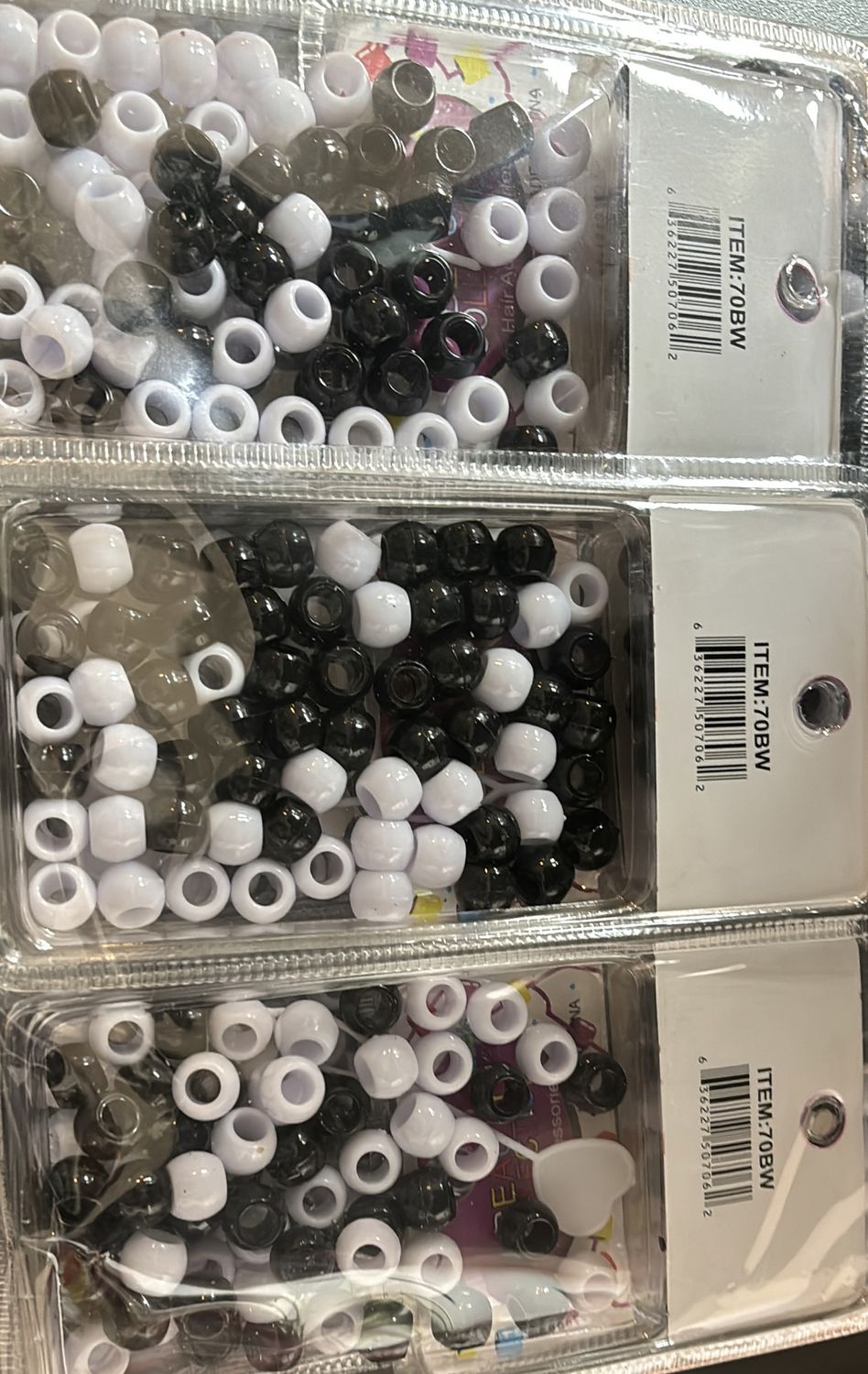 BLK and White BEADS