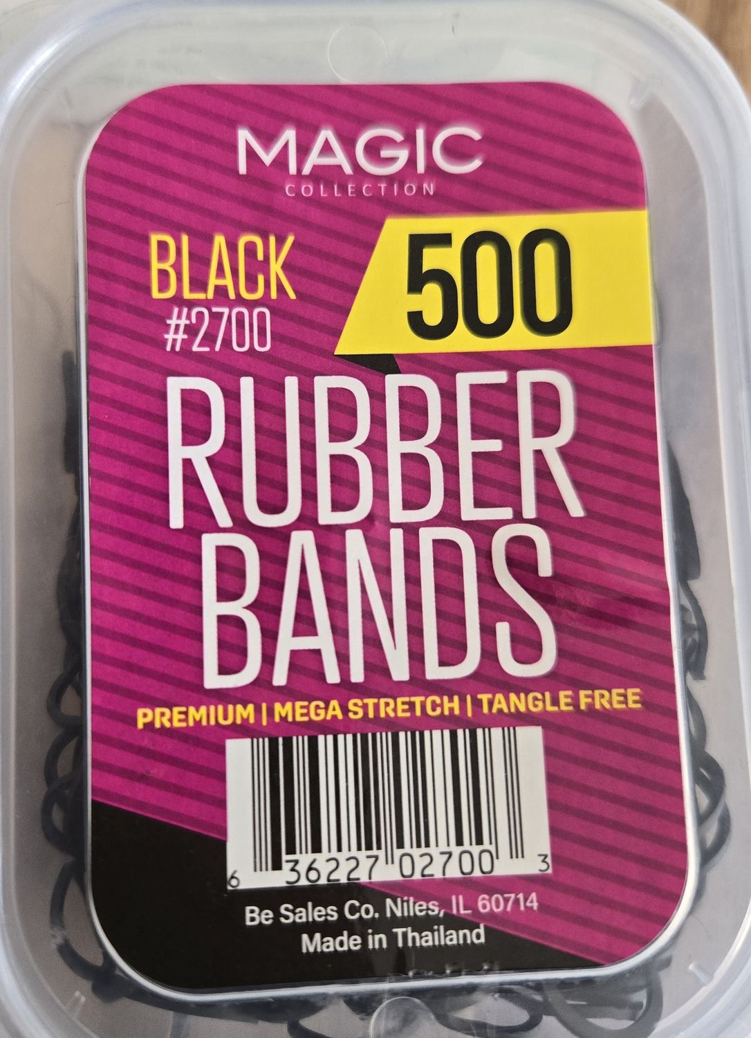 Magic 500 rubber bands blk