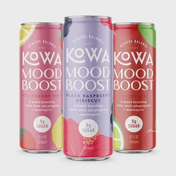 Mood Boost Beverage 3 Flavors (Variety Pack 12 Cans)
