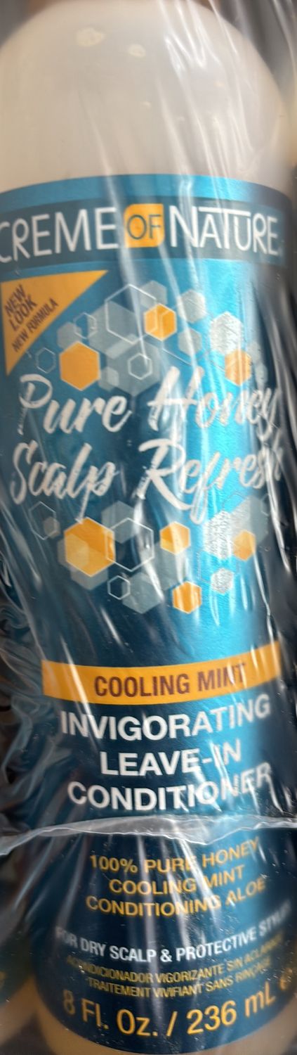 Crème of nature pure honey scalp refresh leave in conditioner