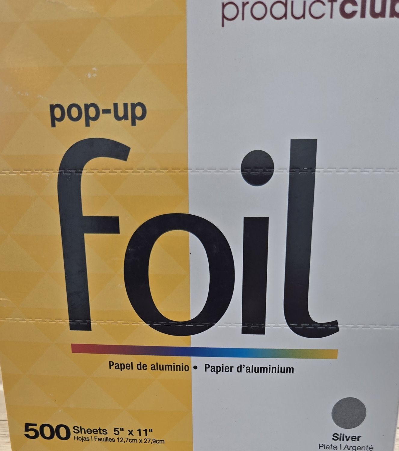 Product club foil