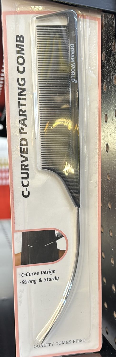 Dream comb c curved parting