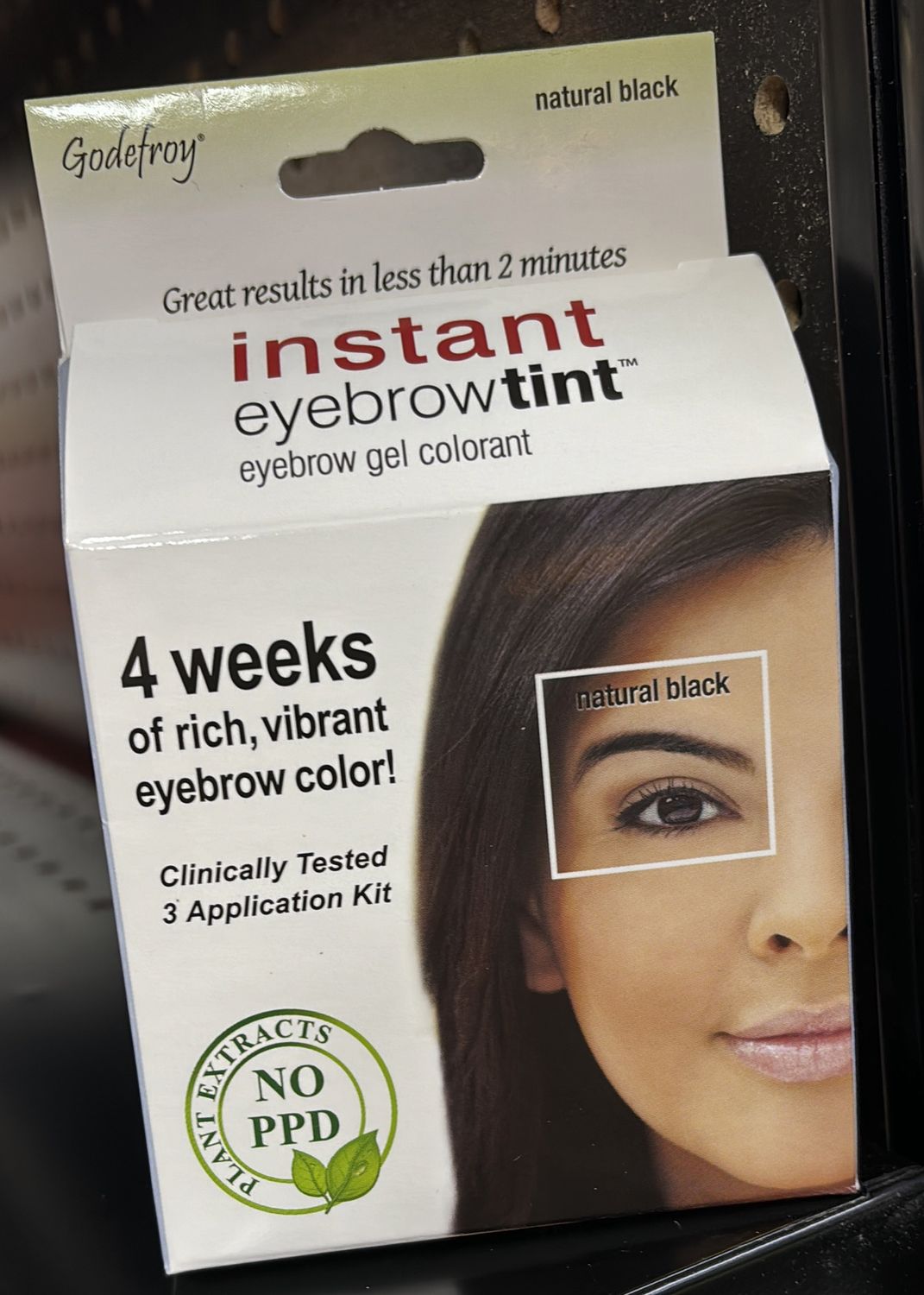 Godfrey Eyebrow Tint Kit Nat Blk