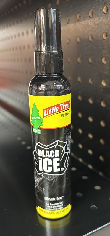 Little trees spray black ice
