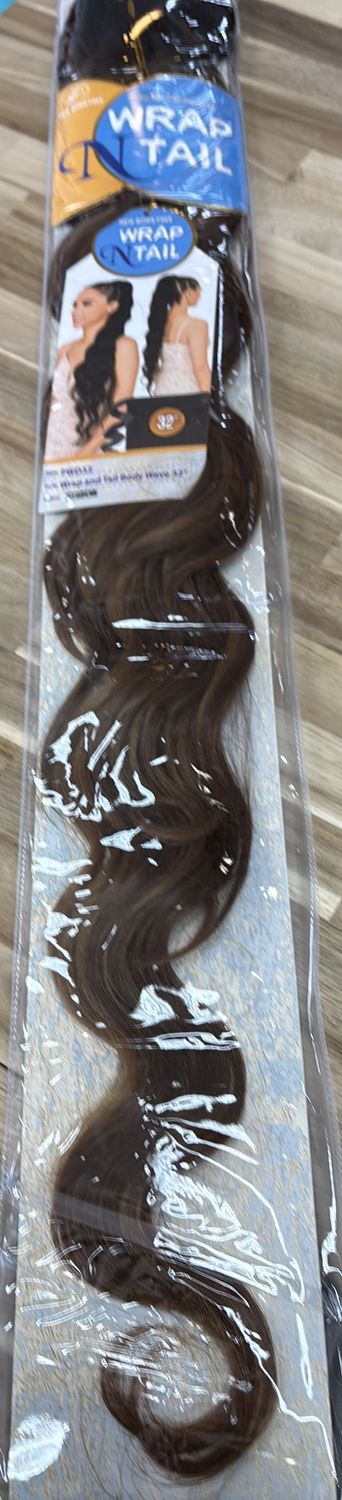 New born free wrap n tail hair dyx1b/brown