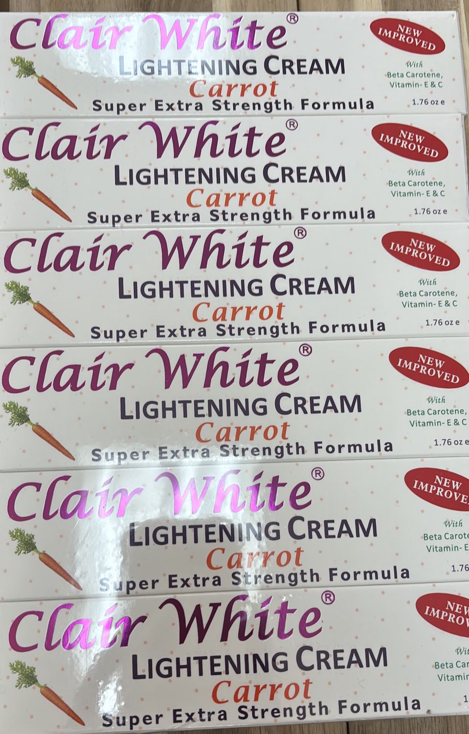 Clair white carrot cream tube 50g