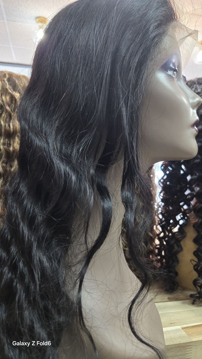 Black Pink  Wig Glueless 13X4 Body 28"