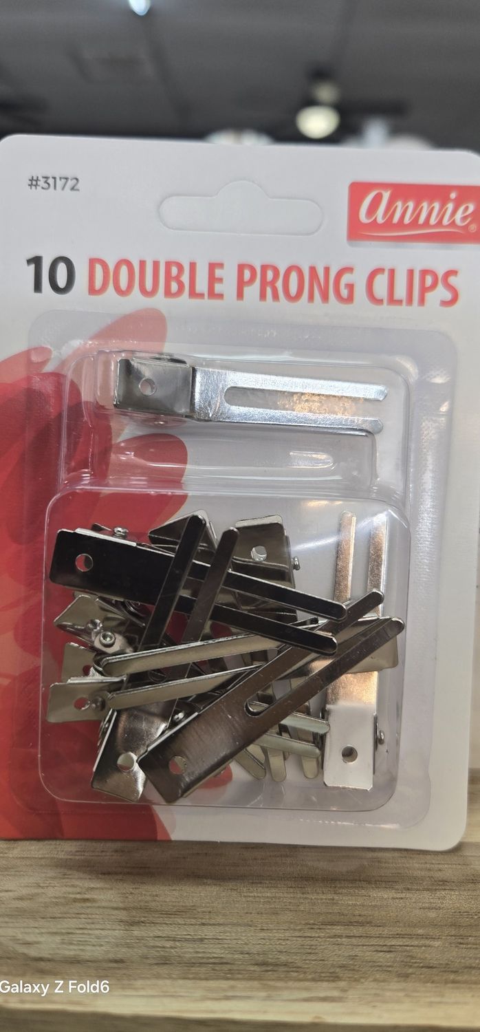 Annie 10 Double Prong Clip