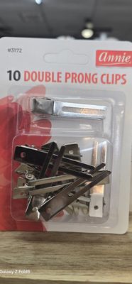 Annie 10 Double Prong Clip