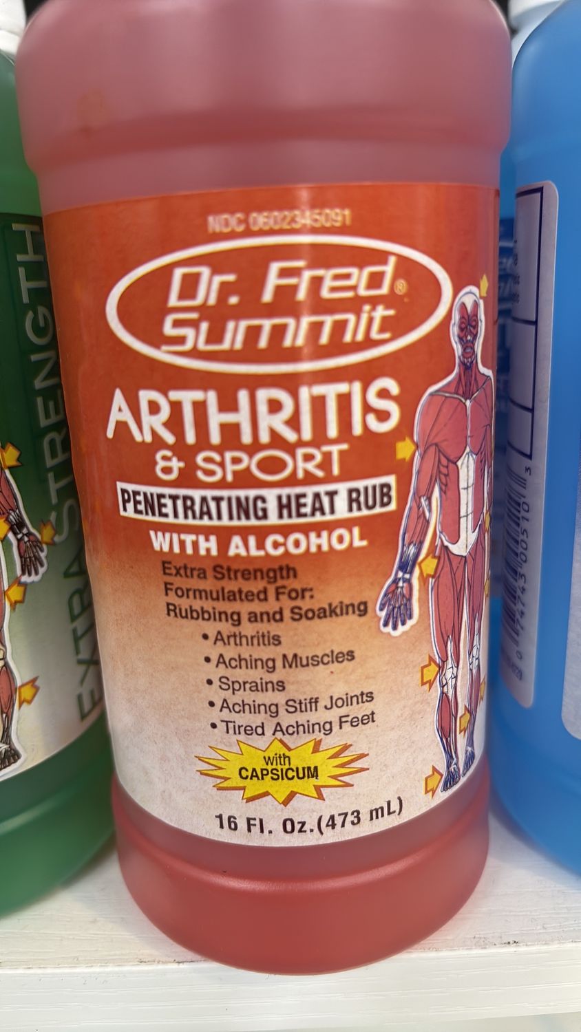 Dr Fred Epsom Salt Alcohol Red