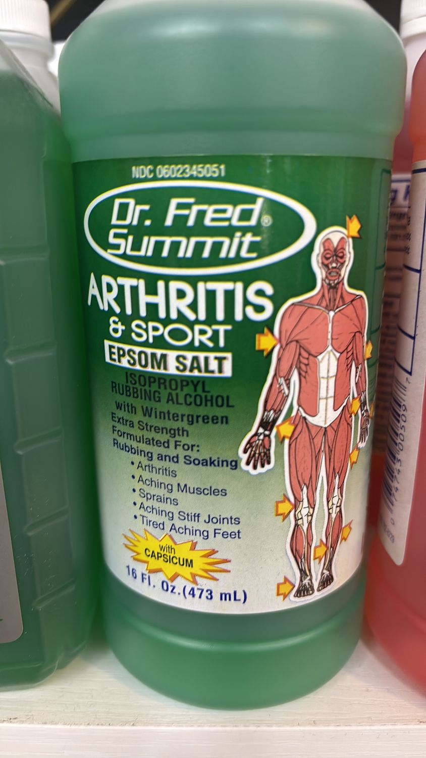 Dr Fred Epsom Salt Alcohol Gre