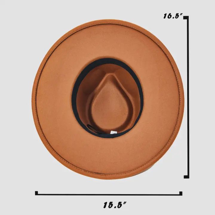 Double Belt Strap Fedora Fashion Hat BR