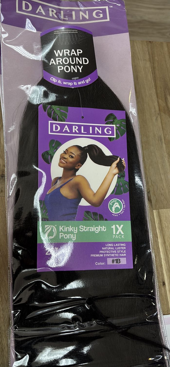 Darling kinky straight pontail 1B