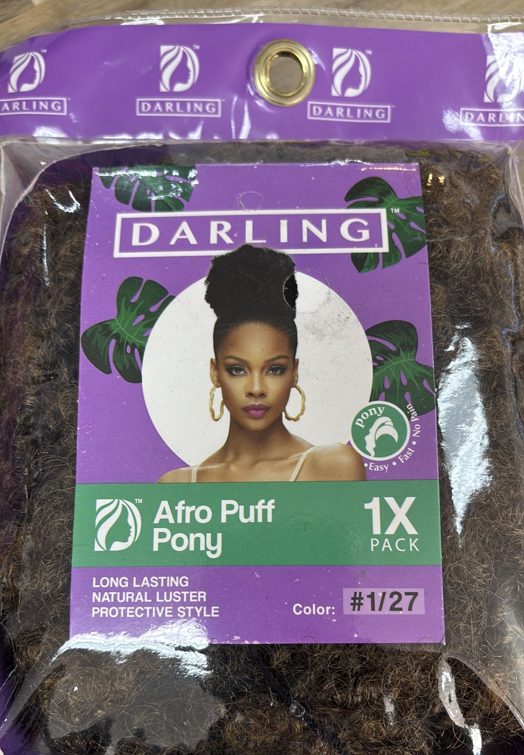 Darling Afro puff pony 1/27