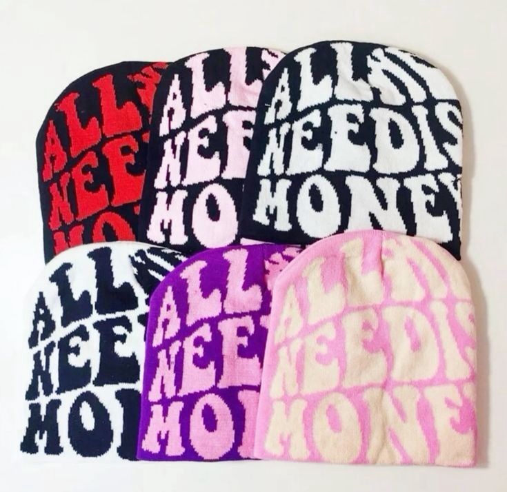 All we need is money winter beanie