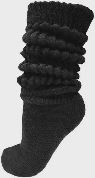 Ladies Slouch Socks Blk