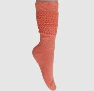 Ladies Slouch Socks Peach