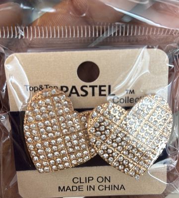 top &amp; top pastel heart earrings