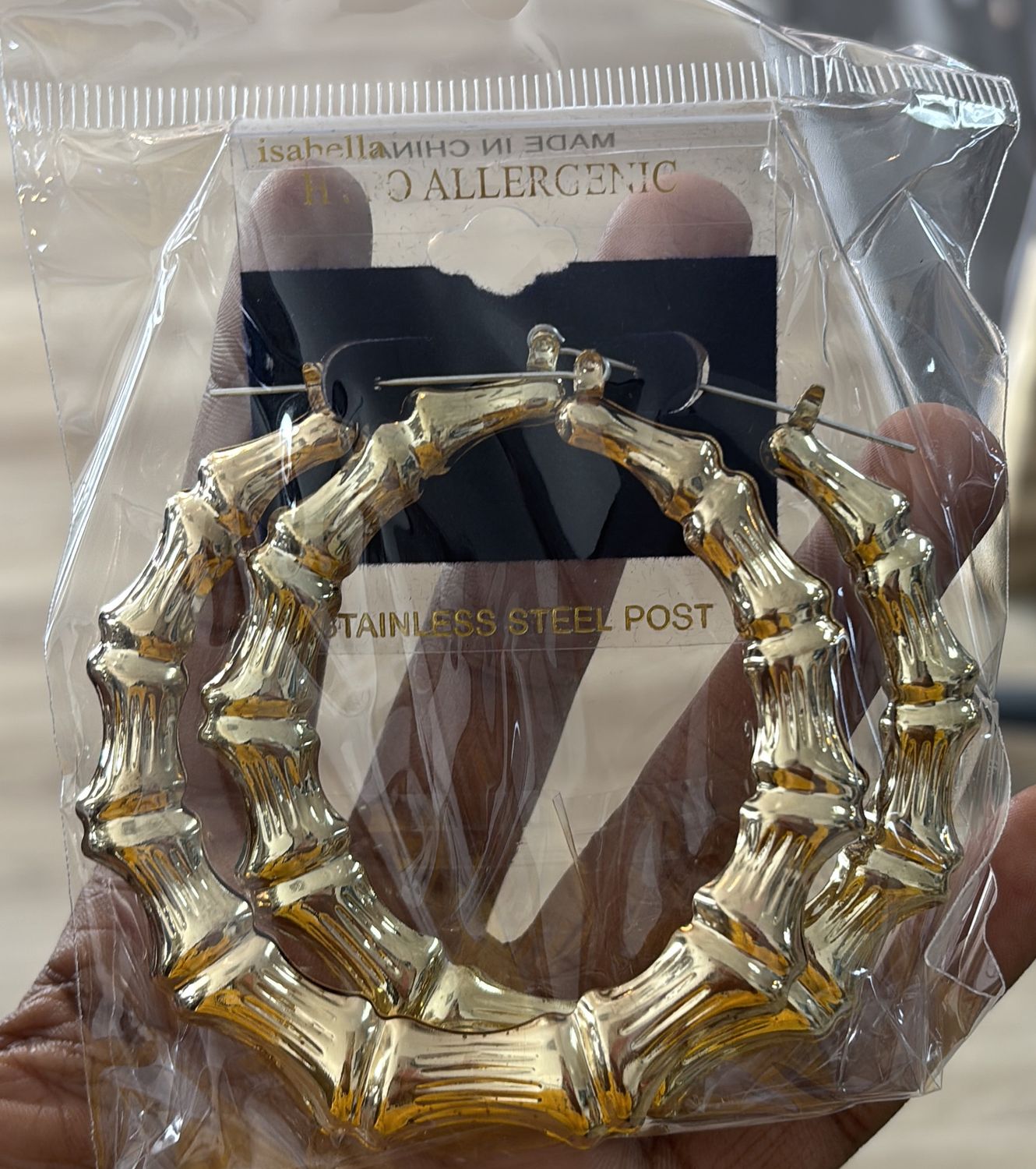 Isabella stainless steel hoops