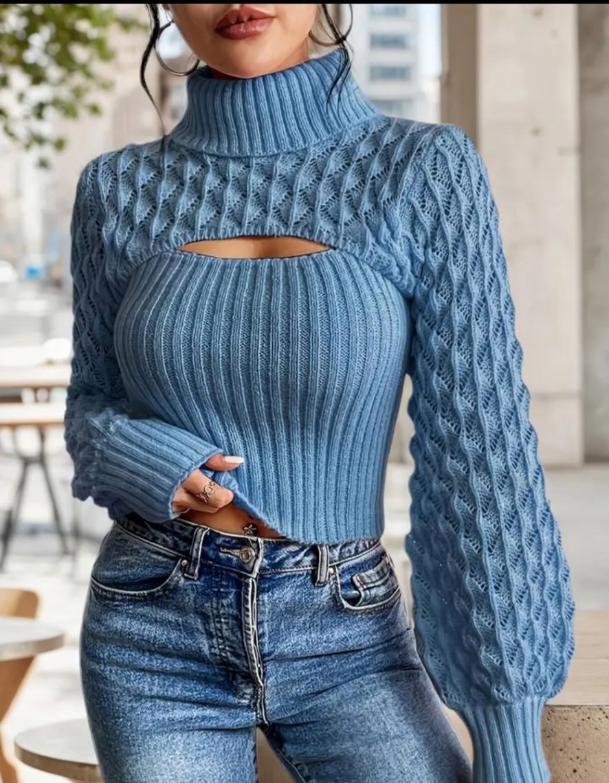 BLUE sweater large