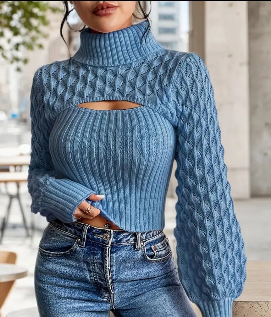 blue sweater small