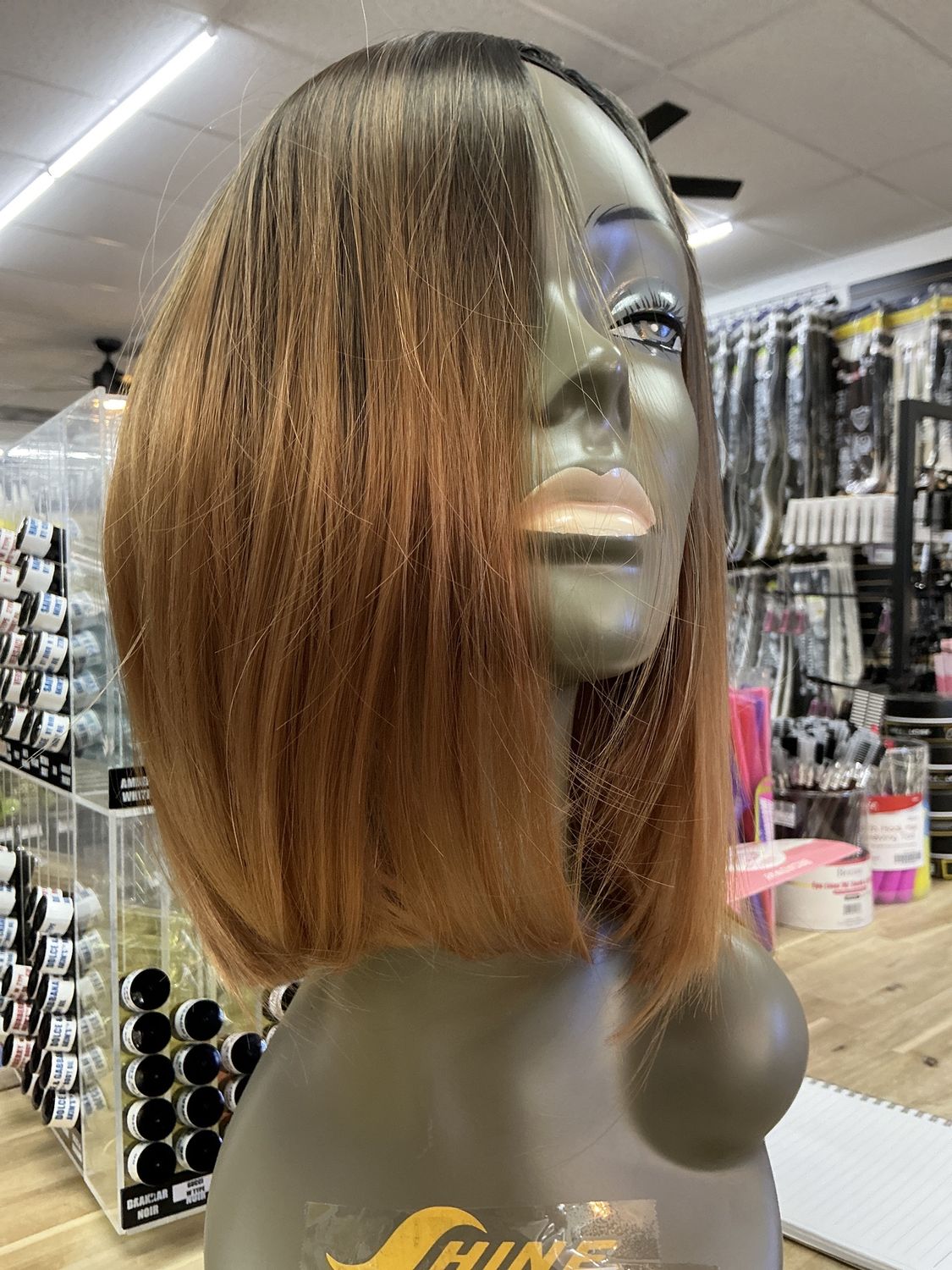 Rust body wave wig 10”