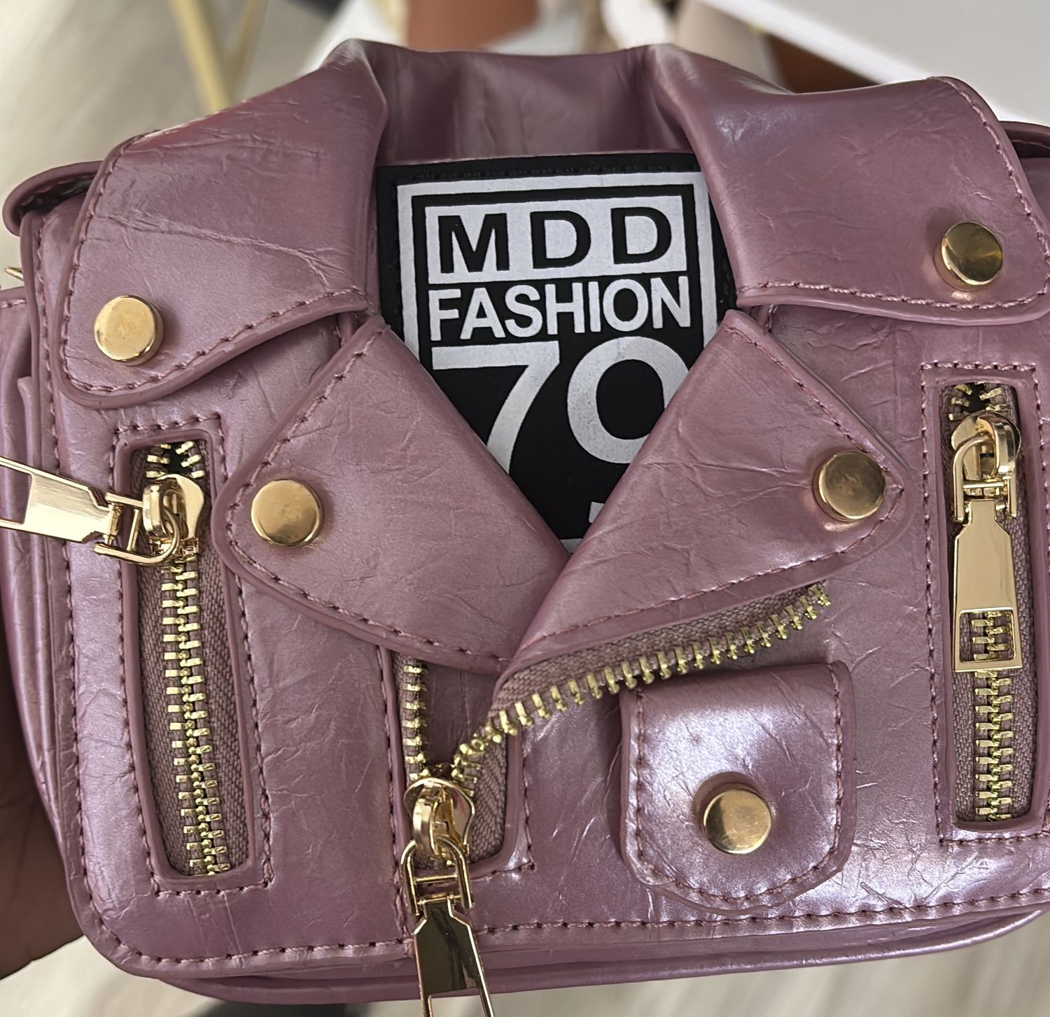 women jacket mini suitcase bag PINK