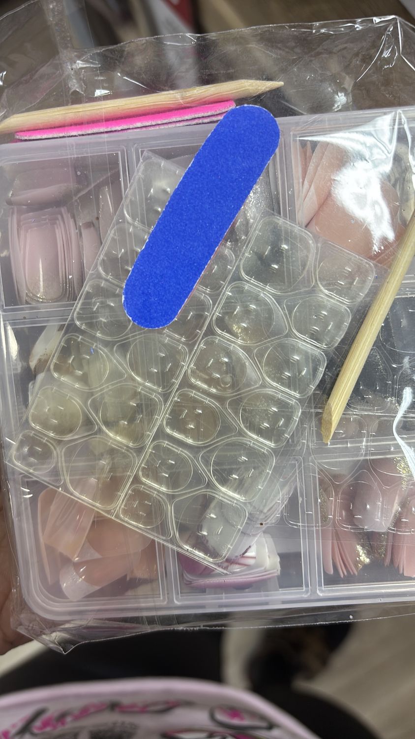 216pcs short square nails